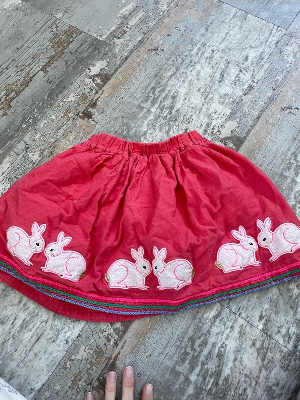 Mini Boden Bunny Rabbit Spring Skirt - Picture 2 of 6
